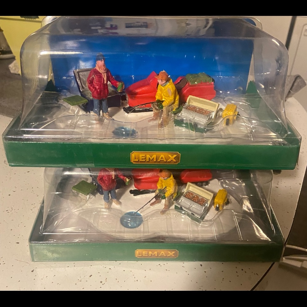 Lemax Ice Fishing Accent